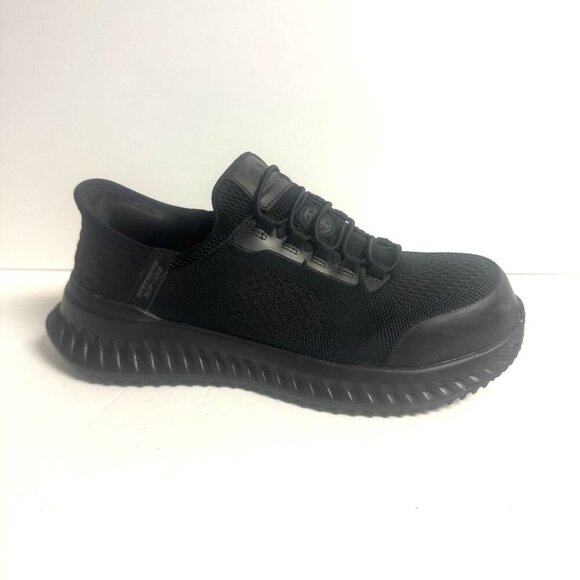 Skechers Mens Tilido Fletchit Sneaker Black Size 7.5 Wide